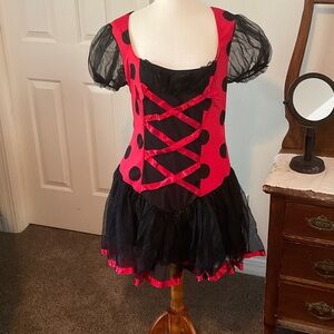 Leg Avenue Red and Black Ladybug Costume Dress for women